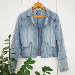 Cropped jean jacket